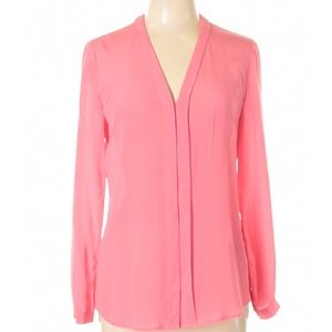 Banana Republic Pink Silk Shirt Size 8